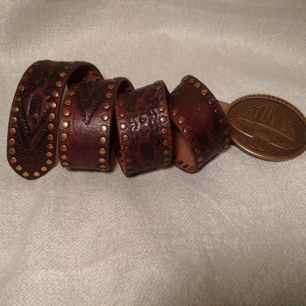 Men’s Brown Leather Belt with Buckle